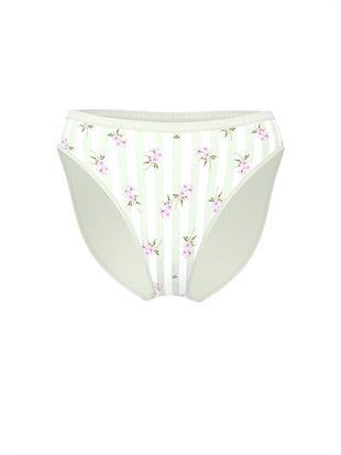 Esnek Pamuklu Derin Bacak Kesimli Brief Külot