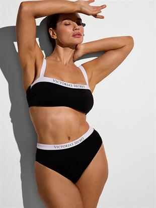 Essential Logo Detaylı Bandeau Bikini Üstü