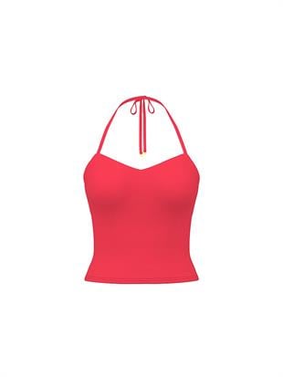 Essential Scoop Halter Tankini Üst