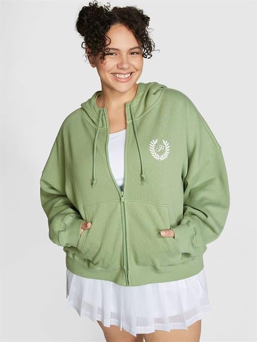 Everyday Fermuarlı Kapüşonlu Rahat Sweatshirt