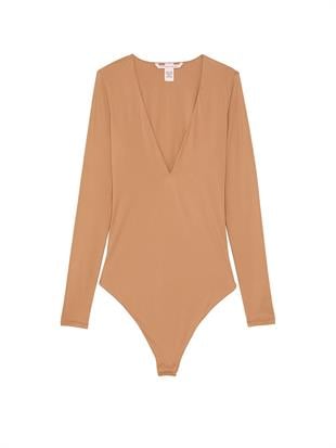 FeatherSoft™ BODYWEAR V Yakalı Body