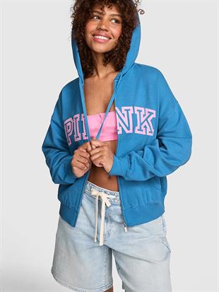 Fermuarlı Kapüşonlu Sweatshirt