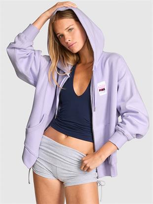 Fermuarlı Kapüşonlu Sweatshirt