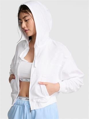 Fermuarlı Kapüşonlu Sweatshirt