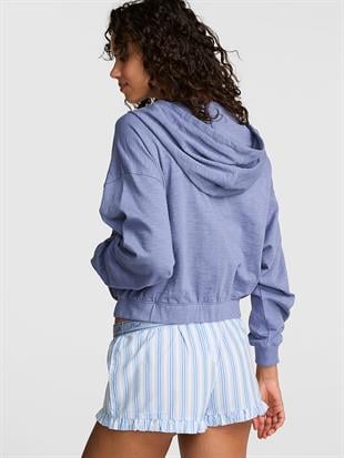 Fermuarlı Kapüşonlu Sweatshirt