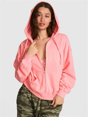 Fermuarlı Kapüşonlu Sweatshirt