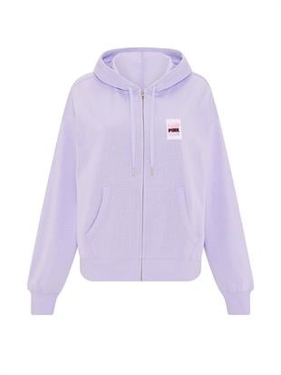Fermuarlı Kapüşonlu Sweatshirt