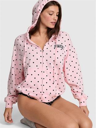 Fermuarlı Kapüşonlu Sweatshirt