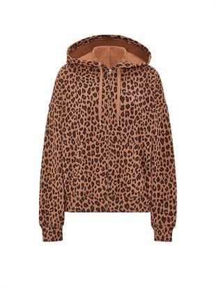 Fermuarlı Kapüşonlu Sweatshirt