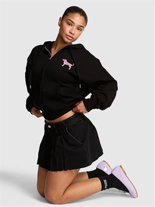 Fermuarlı Kapüşonlu Sweatshirt