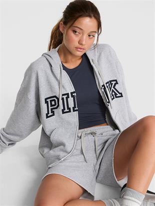 Fermuarlı Kapüşonlu Sweatshirt