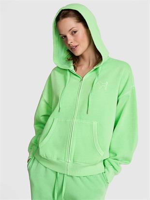 Fermuarlı Kapüşonlu Sweatshirt