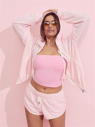 Fermuarlı Kapüşonlu Sweatshirt