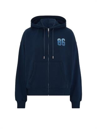 Fermuarlı Kapüşonlu Sweatshirt