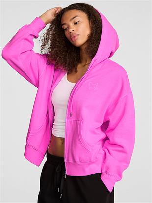 Fermuarlı Kapüşonlu Sweatshirt