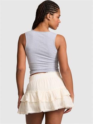 Fırfırlı Katlı Şort Etek