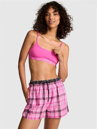 Flanel Boxer Pijama Şortu