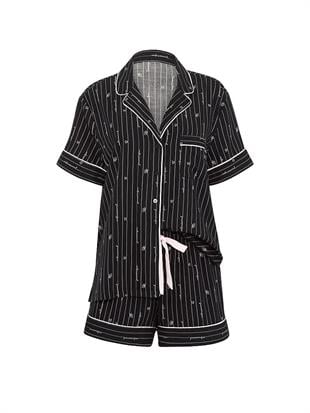 Flanel Şortlu Pijama Takımı