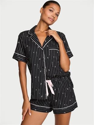 Flanel Şortlu Pijama Takımı