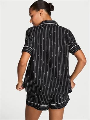Flanel Şortlu Pijama Takımı