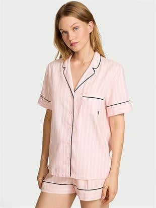 Flannel Şortlu Pijama Takımı