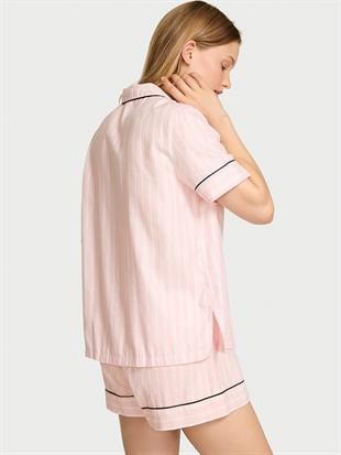Flannel Şortlu Pijama Takımı