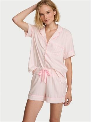 Flannel Şortlu Pijama Takımı