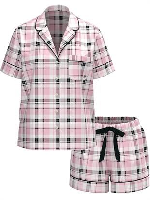 Flannel Şortlu Pijama Takımı