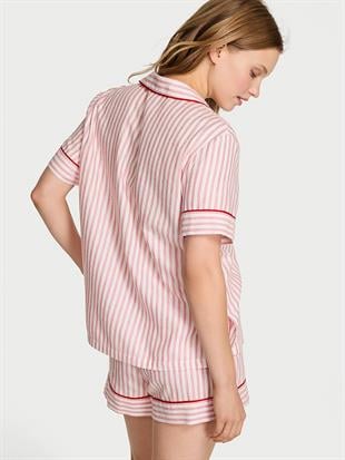 Flannel Şortlu Pijama Takımı