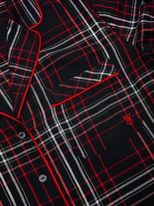 Flannel Şortlu Pijama Takımı