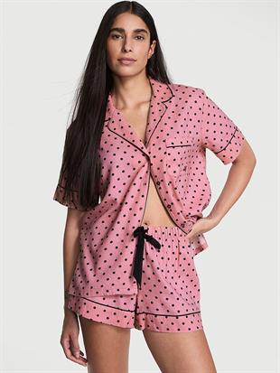 Flannel Şortlu Pijama Takımı