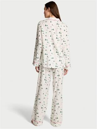 Flannel Uzun Pijama Takımı