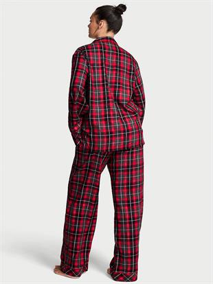 Flannel Uzun Pijama Takımı