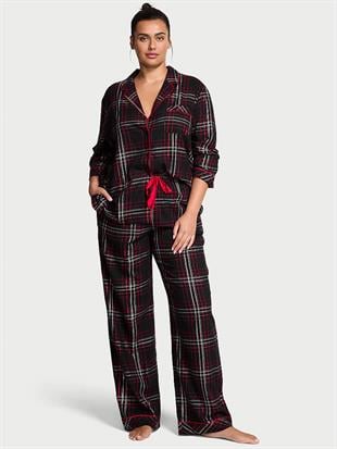 Flannel Uzun Pijama Takımı