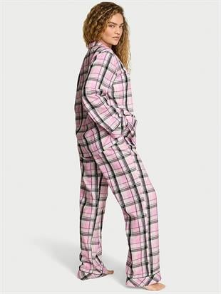 Flannel Uzun Pijama Takımı