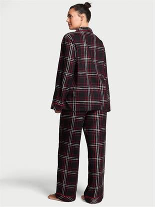 Flannel Uzun Pijama Takımı