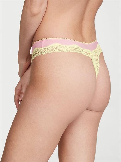 Fun & Flirty Dantelli Derin Bacak Kesimli Scoop Tanga