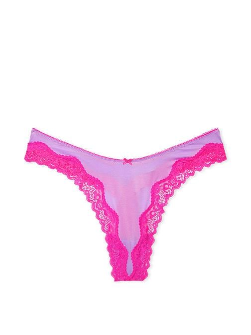 Fun & Flirty Dantelli Derin Bacak Kesimli Scoop Tanga