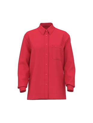 Geniş Kesim Keten Plaj Gömleği