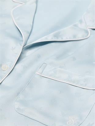 Glazed Saten Şortlu Pijama Takımı