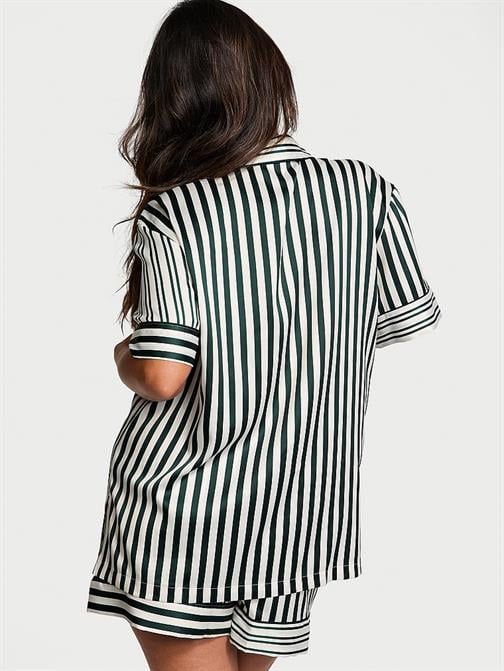 Glazed Saten Şortlu Pijama Takımı