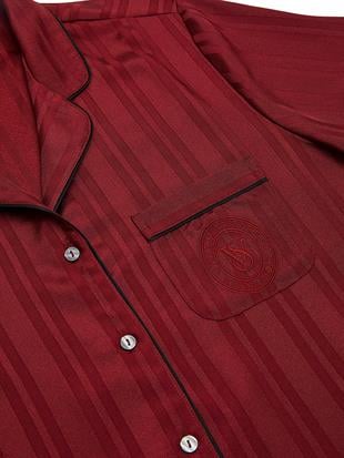 Glazed Saten Uzun Pijama Takımı