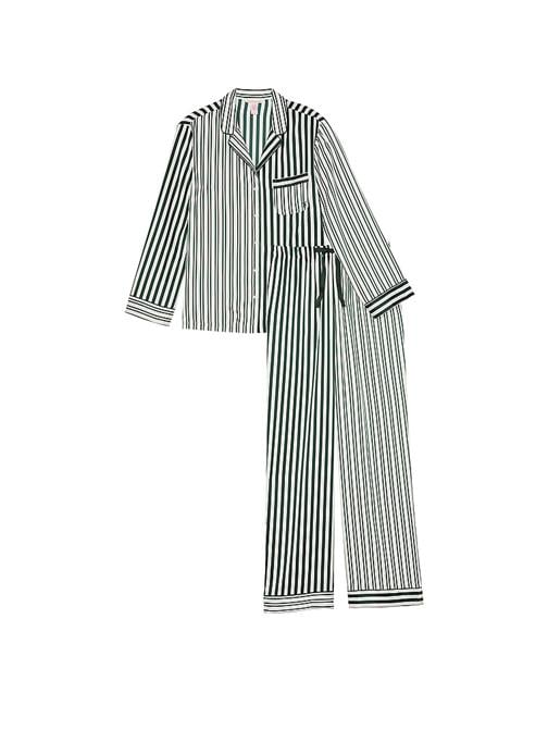 Glazed Saten Uzun Pijama Takımı