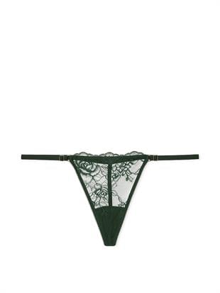 Gül Dantelli Ayarlanabilir V-String Külot