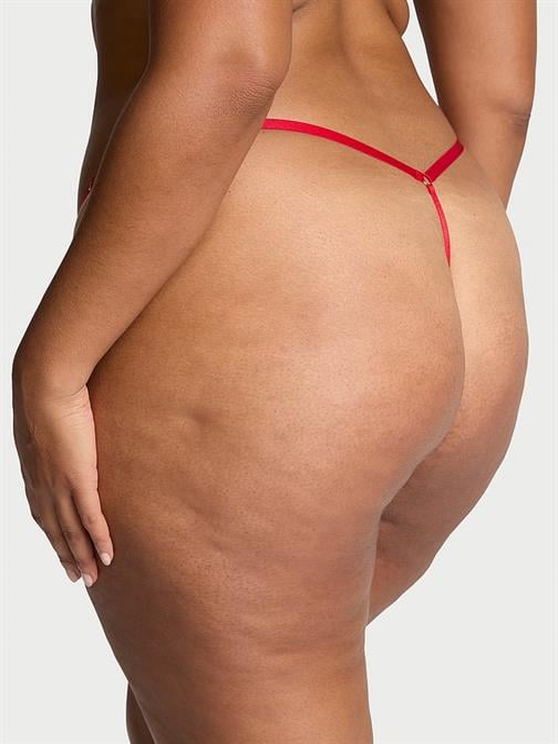 Gül Dantelli Ayarlanabilir V-String Külot