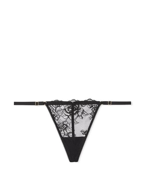 Gül Dantelli Ayarlanabilir V-String Külot