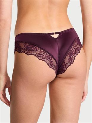 Gül Dantelli Derin Bacak Kesim Cheeky Külot