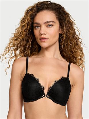 Gül Dantelli Push-Up Sütyen