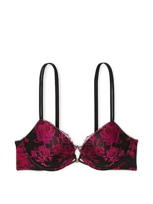 Gül Dantelli Push-Up Sütyen