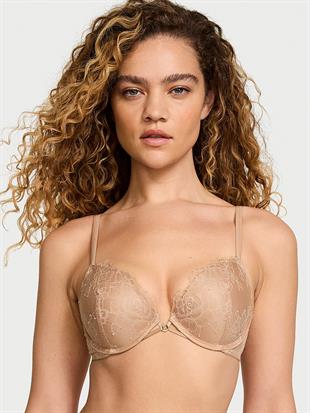 Gül Dantelli Push-Up Sütyen